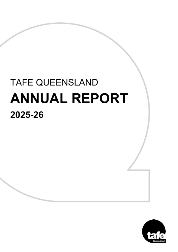 Blank page with the text "TAFE Queensland Annual Report 2024-25