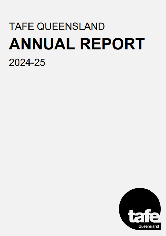 Blank page with the text "TAFE Queensland Annual Report 2024-25