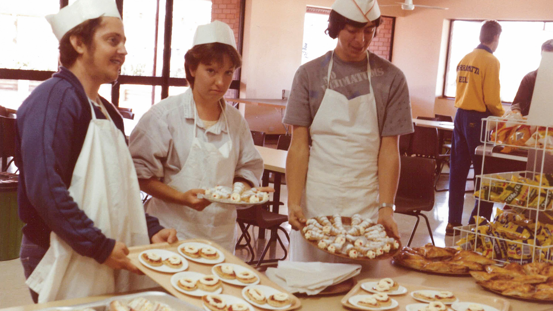 Hospitality students served local community members and staff in the training restaurant