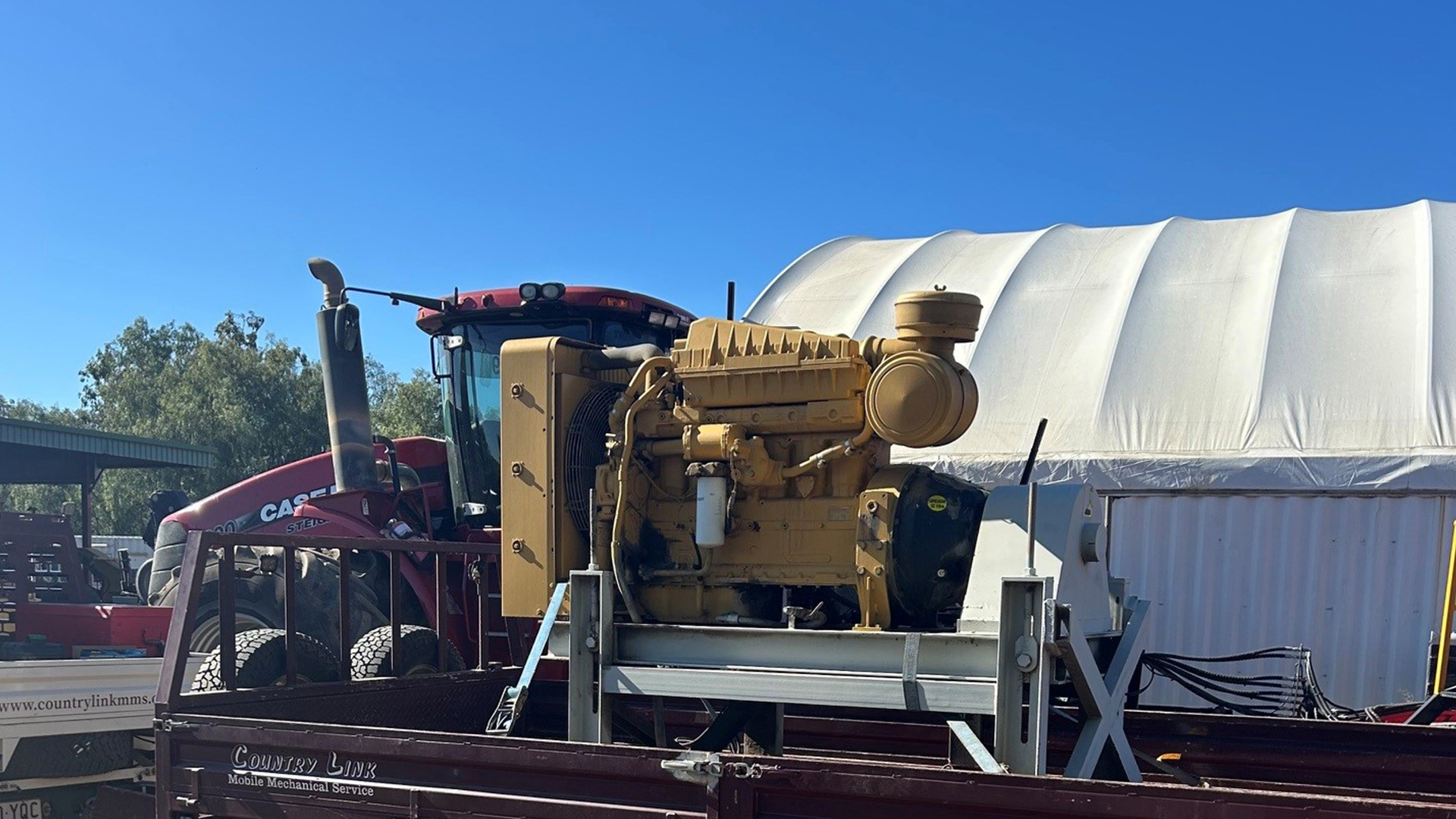 A donated engine en route to TAFE Queensland's Dalby campus, where it will support hands-on training for future tradespeople.
