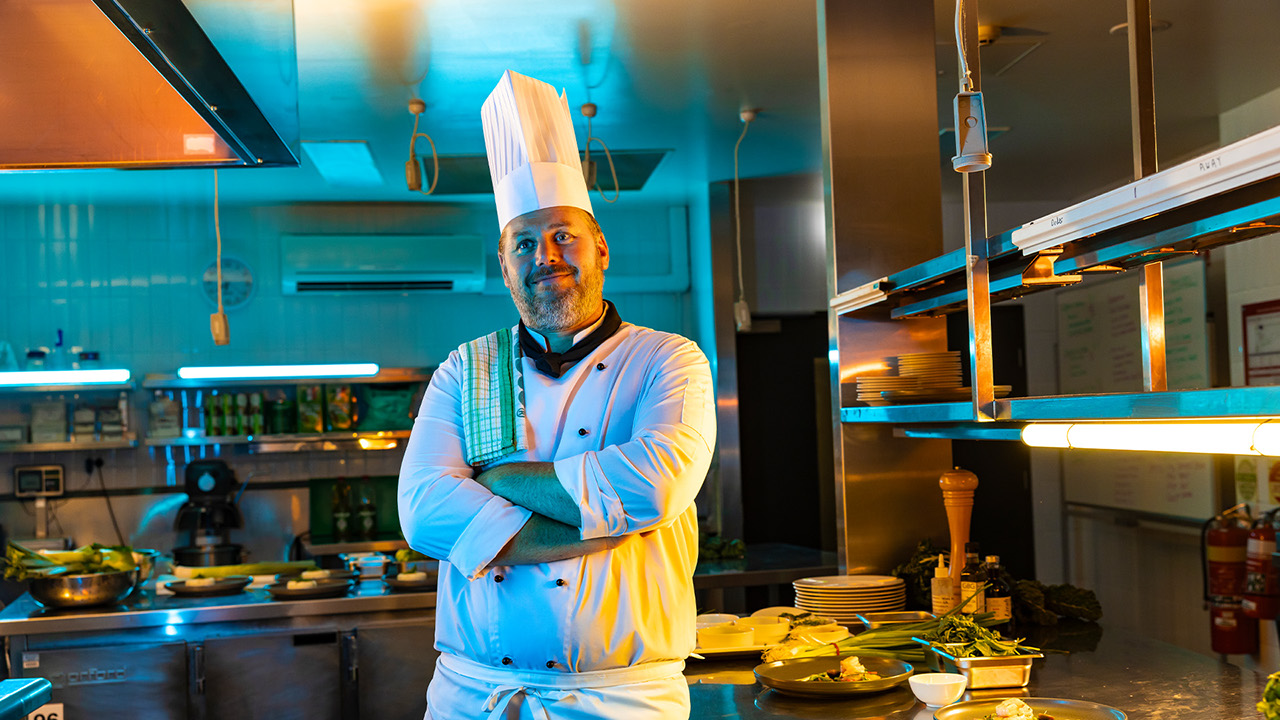 Photograph of TAFE Queensland Hospitality & Cookery Executive Chef Shayne Vaughan
